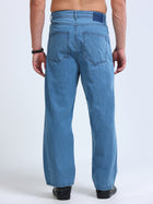 Light Blue Baggy Fit Jeans MMDLS-502 - Mudmark men's jeans, photo 4