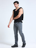 Grey Slim Fit Jeans MMDSL-101 - Mudmark men's jeans, photo 6