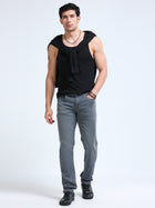Grey Slim Fit Jeans MMDSL-101 - Mudmark men's jeans, photo 7