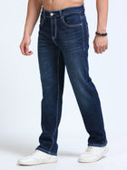 Dark Indigo Straight Fit Jeans MMDSTH-401 - Mudmark men's jeans, photo 2