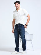 Dark Indigo Straight Fit Jeans MMDSTH-401 - Mudmark men's jeans, photo 6