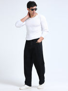 Black Baggy Fit Jeans MMDLS-501 - Mudmark men's jeans, photo 6