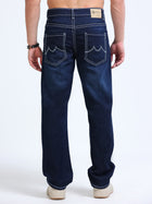 Mid Indigo Straight Fit Jeans MMDSTH-402 - Mudmark men's jeans, photo 3