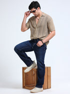Mid Indigo Straight Fit Jeans MMDSTH-402 - Mudmark men's jeans, photo 7