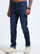 Blue Tapered Fit Jeans MMDTP01-103 - Mudmark men's jeans, photo 2