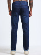 Blue Tapered Fit Jeans MMDTP01-103 - Mudmark men's jeans, photo 3
