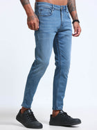 Light Blue Skinny Crop Fit Jeans MMDSC04-101 - Mudmark men's jeans, photo 2
