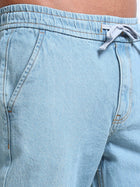 Light Blue Relaxed Ankle Jogger Jeans MMDJRA02-102 - Mudmark men's jeans, photo 4