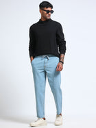 Light Blue Relaxed Ankle Jogger Jeans MMDJRA02-102 - Mudmark men's jeans, photo 7