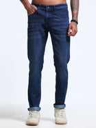 Blue Tapered Fit Jeans MMDTP04-103 - Mudmark men's jeans, photo 2