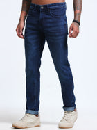 Blue Tapered Fit Jeans MMDTP04-103 - Mudmark men's jeans, photo 1