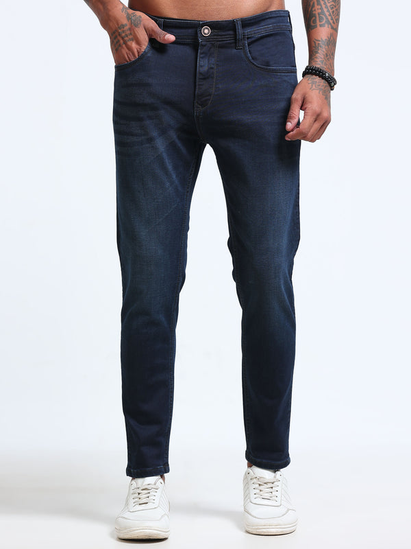 Dark Blue Skinny Crop Fit Jeans MMDSC03-101