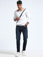 Dark Blue Skinny Crop Fit Jeans MMDSC03-101 - Mudmark men's jeans, photo 7