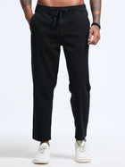 Black Relaxed Ankle Jogger Jeans MMDJRA03-102 - Mudmark men's jeans, photo 1