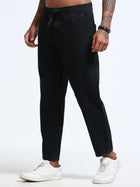 Black Relaxed Ankle Jogger Jeans MMDJRA03-102 - Mudmark men's jeans, photo 2