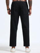 Black Relaxed Ankle Jogger Jeans MMDJRA03-102 - Mudmark men's jeans, photo 3