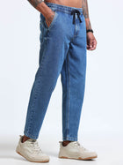 Mid Blue Jogger Jeans MMDJRA01-102 - Mudmark men's jeans, photo 2