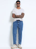 Mid Blue Jogger Jeans MMDJRA01-102 - Mudmark men's jeans, photo 6
