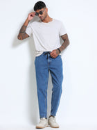 Mid Blue Jogger Jeans MMDJRA01-102 - Mudmark men's jeans, photo 7