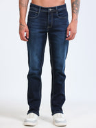 Dark Blue Slim Straight Fit Jeans MMDSL01-106 - Mudmark men's jeans, photo 1
