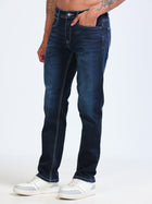 Dark Blue Slim Straight Fit Jeans MMDSL01-106 - Mudmark men's jeans, photo 2
