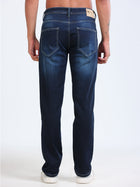 Dark Blue Slim Straight Fit Jeans MMDSL01-106 - Mudmark men's jeans, photo 4