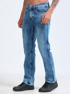 Mid Blue Straight Fit Jeans MMDST01-108 - Mudmark men's jeans, photo 2