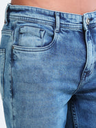 Mid Blue Straight Fit Jeans MMDST01-108 - Mudmark men's jeans, photo 6
