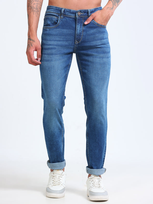 Blue Tapered Fit Jeans MMDTP03-103