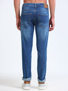Blue Tapered Fit Jeans MMDTP03-103 - Mudmark men's jeans, photo 4